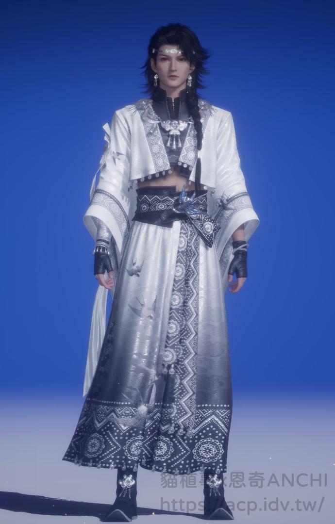 月如銀男裝正面