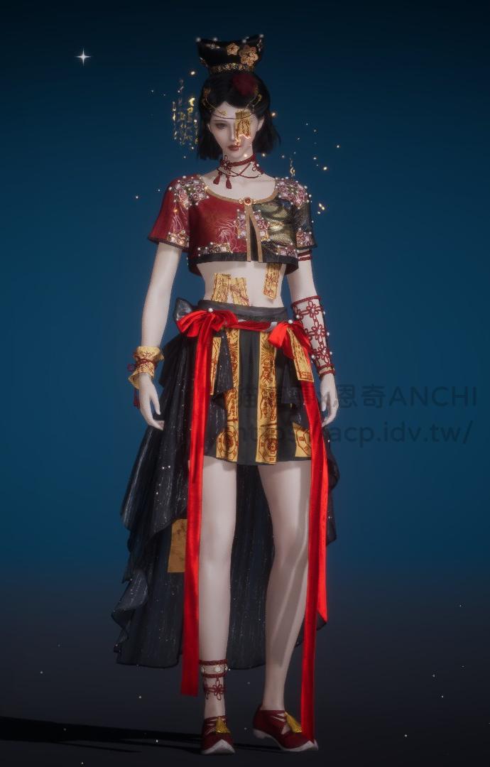 西涼鬼嘯女裝正面