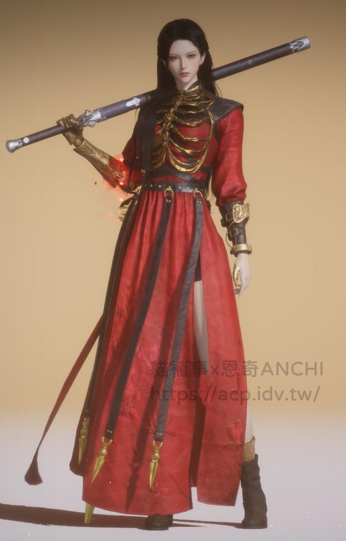 赤沙女裝正面