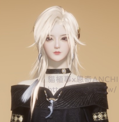 浮雲卷靄髮型女裝正面