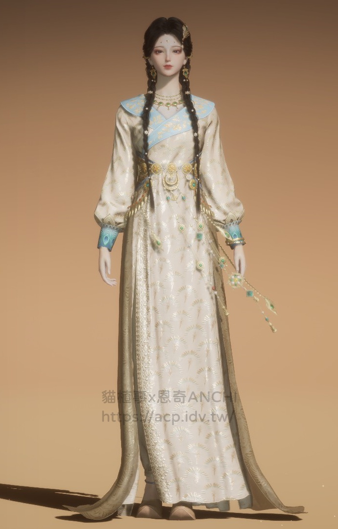 孔雀謠女裝正面