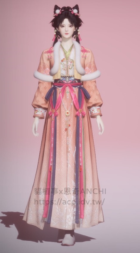 絳綃拾歲女裝正面
