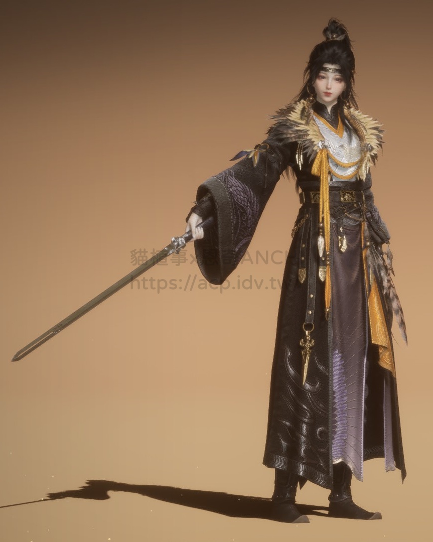 劍羽雕翎女裝正面