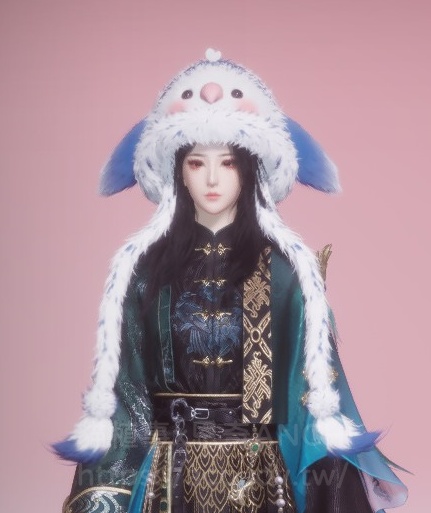 冬侯鴞翎帽子正面