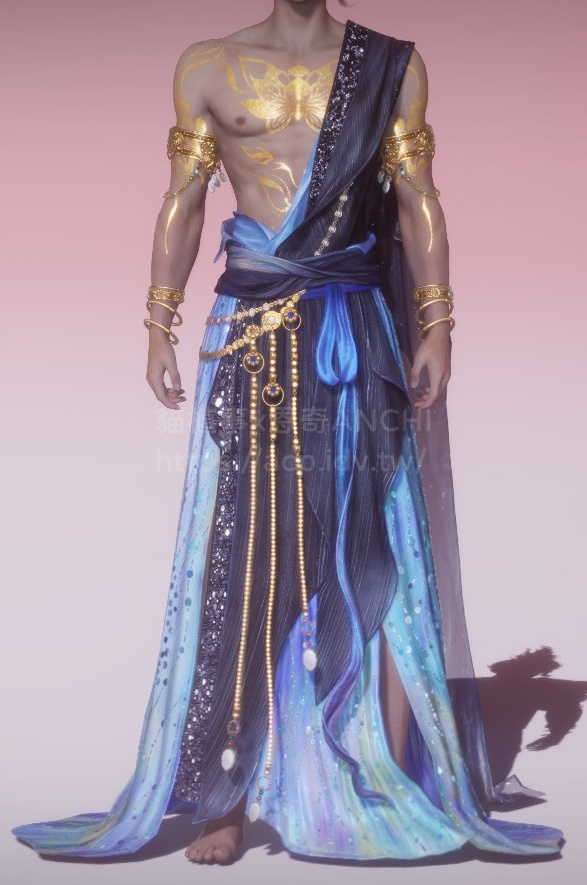 如是願男角上衣正面