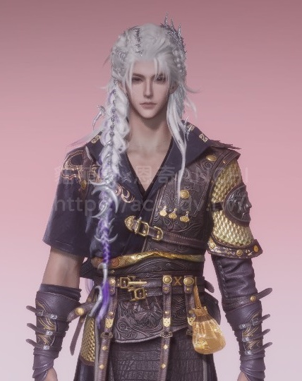 無生蠱男角髮型正面