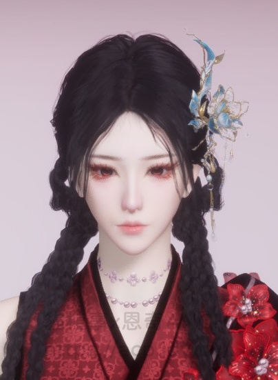 青浮光髮飾